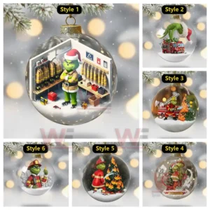 Firefighter Grinch Christmas Ornament 17 firefighter grinch christmas ornament