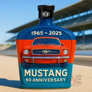 Ford Mustang 60th Anniversary 1965-2025 Whiskey Bottle 12 ford mustang 60th anniversary whiskey bottle img 4 X3Y54