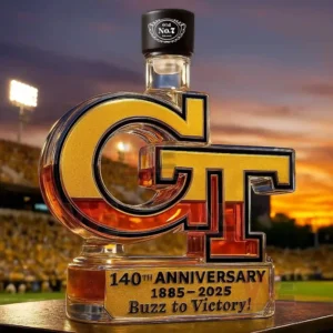 georgia tech yellow jackets 140th anniversary whiskey bottle img 4 4T4g7