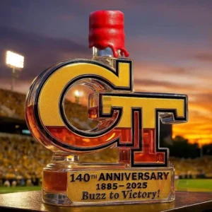 georgia tech yellow jackets 140th anniversary whiskey bottle img 6 QHMb8