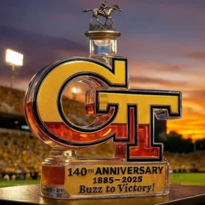 georgia tech yellow jackets 140th anniversary whiskey bottle img 7 dejf5
