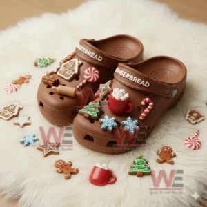 gingerbread christmas crocs clogs with charms img 4 BHMW1