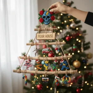Grateful Dead Rustic Wall Christmas Tree 5 grateful dead rustic wall christmas tree img 2 h7fat