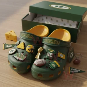 green bay packers nfl crocs clogs with charms img 4 7ptjC