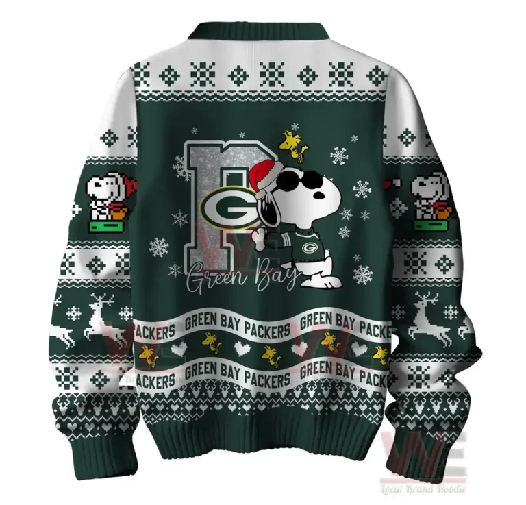 Green Bay Packers Premium NFL Peanuts Snoopy Ugly Sweater ...