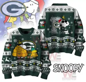 Green Bay Packers Premium NFL Peanuts Snoopy Ugly Sweater 5 green bay packers premium nfl peanuts snoopy ugly sweater img 2 URCPj