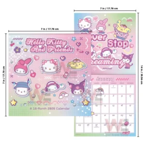 Hello Kitty Playful Pink 2026 Wall Calendar 17 hello kitty playful pink 2026 wall calendar img 11 vLGPx