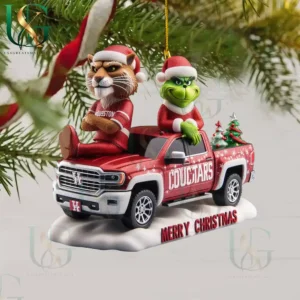 houston cougars christmas tree topper with ornament img 5
