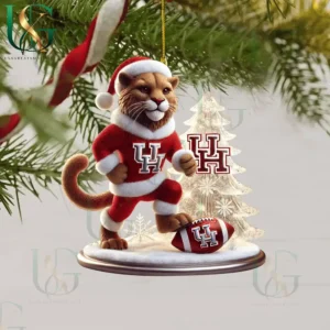 houston cougars christmas tree topper with ornament img 7
