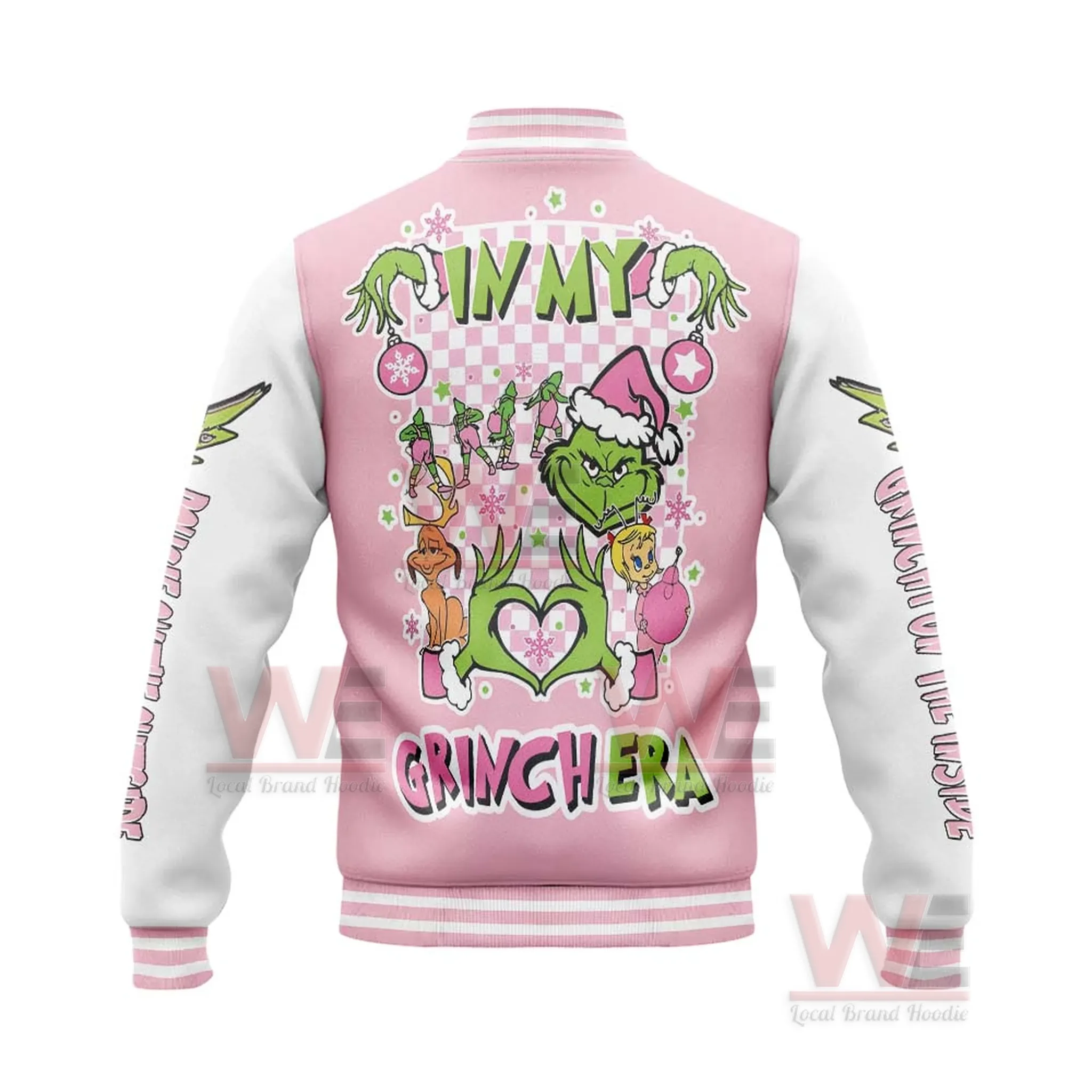 How The Grinch Stolen Christmas Baseball Jacket 6 How The Grinch Stolen Christmas Baseball Jacket - Image 6