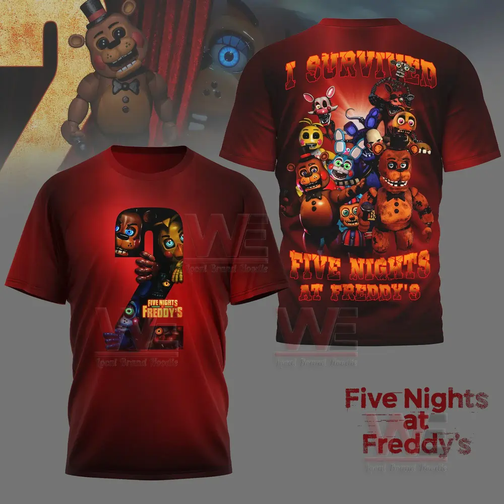 I Survived Five Nights At Freddy's Shirt and Hoodie 6 I Survived Five Nights At Freddy's Shirt and Hoodie - Image 6