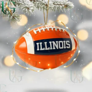 illinois fighting illini christmas tree topper with ornament img 11