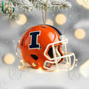 illinois fighting illini christmas tree topper with ornament img 12