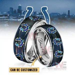Indianapolis Colts x Christmas Silver Tungsten Rings