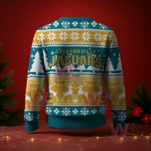 Jacksonville Jaguars NFL Christmas Ugly Sweater 2025