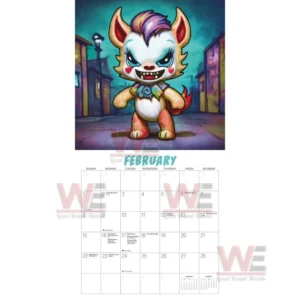 kawaii nightmares 2026 wall calendar img 4 oKcKN