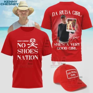 Bright red tshirt with bold front print and expressive back artwork!