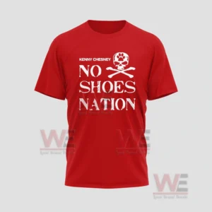 Kenny Chesney No Shoes Nation Da Ruba Girl Shes a Very Good Girl Shirt and Cap 8 Red tshirt with bold text and skull themed front design!