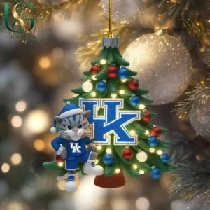 kentucky wildcats christmas tree topper with ornament img 6