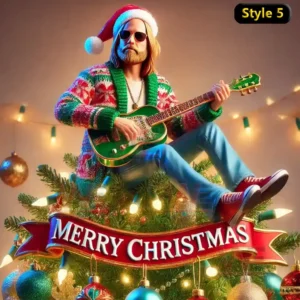 kurt cobain christmas tree topper img 4