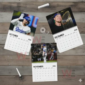 LA Dodgers Kike Hernandez 2026 Wall Calendar 9 la dodgers kike hernandez 2026 wall calendar img 4