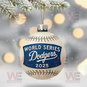 la dodgers world series 2025 champions christmas tree topper with ornament img 11 pTjIK