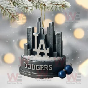 la dodgers world series 2025 champions christmas tree topper with ornament img 3 WgyM1