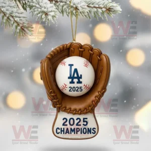 la dodgers world series 2025 champions christmas tree topper with ornament img 6 aVK0B