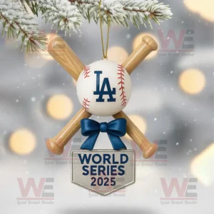 la dodgers world series 2025 champions christmas tree topper with ornament img 7 N27Yq