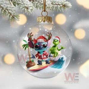 lilo and stitch x grinch christmas ornament img 5 RbJrJ