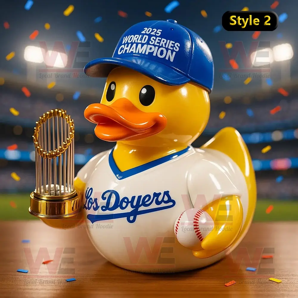 Los Angeles Dodgers World Series Champions 2025 Rubber Duck