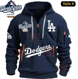 LA Dodgers 2025 World Series Champion Half Zipper Hoodie 14 los angeles dodgers 2025 world series champion half zipper hoodie img 6