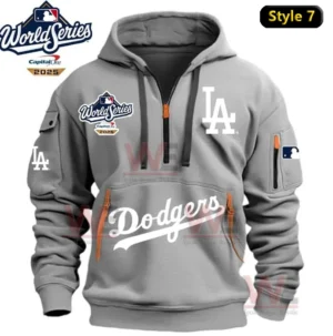 LA Dodgers 2025 World Series Champion Half Zipper Hoodie 15 los angeles dodgers 2025 world series champion half zipper hoodie img 7