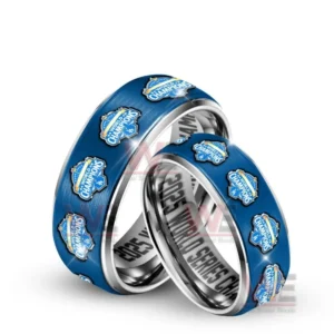 Los Angeles Dodgers 2025 World Series Champion Ring 6 Two blue Los Angeles Dodgers championship rings engraved with 2025 World Series Champions inside!