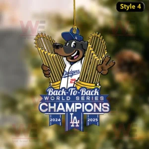 Los Angeles Dodgers 2025 World Series Champions Ornament 14 los angeles dodgers 2025 world series champions ornament img 4 wP656
