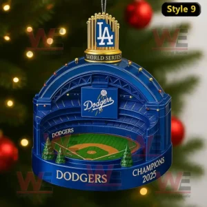 los angeles dodgers world series wins ornament