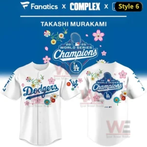 los angeles dodgers x takashi murakami world series champions jersey img 5