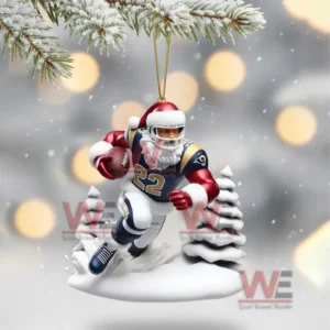 los angeles rams christmas tree topper with ornament img 3