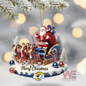 los angeles rams christmas tree topper with ornament img 4