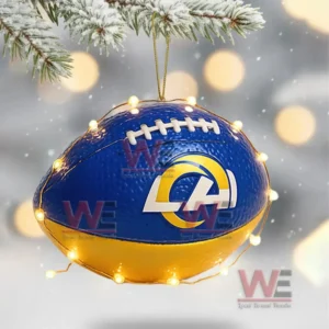 los angeles rams christmas tree topper with ornament img 7