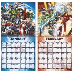 marvel heroes vs villains 2026 wall calendar img 12 lshuS