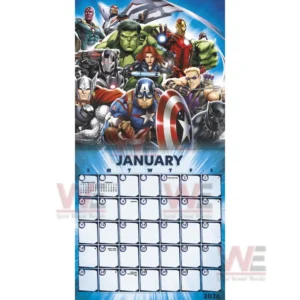 marvel heroes vs villains 2026 wall calendar img 9 xciML