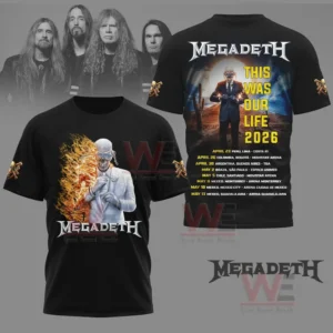Megadeth this is Our Life 2026 Tour date Shirt 10 megadeth this is our life 2026 tour date shirt img 4 DPxeq
