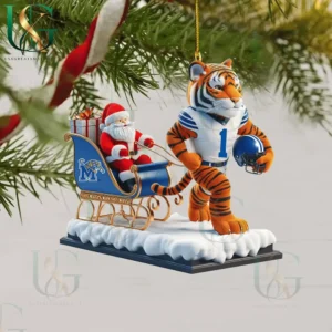 memphis tigers christmas tree topper with ornament img 10