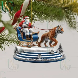 memphis tigers christmas tree topper with ornament img 5