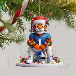 memphis tigers christmas tree topper with ornament img 8