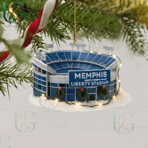 memphis tigers christmas tree topper with ornament img 9