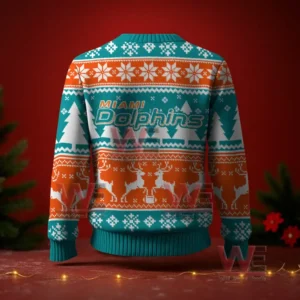 Miami Dolphins NFL Christmas Ugly Sweater 2025