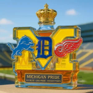 michigan pride go blue one pride hockeytown whiskey bottle img 4 aZZXx