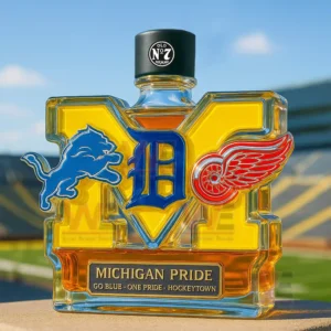 michigan pride go blue one pride hockeytown whiskey bottle img 5 0U8sj